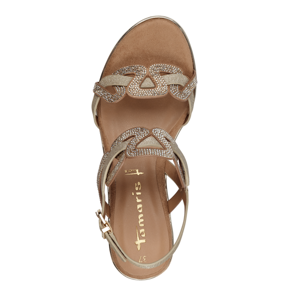 Heeled sandal - brown