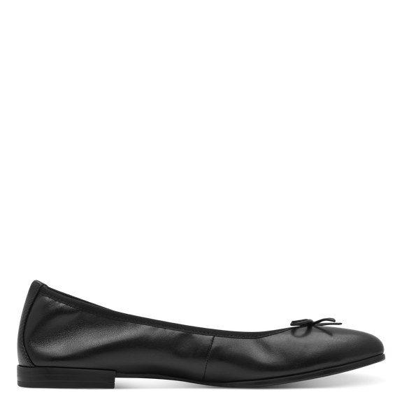 Leather Ballerina - black