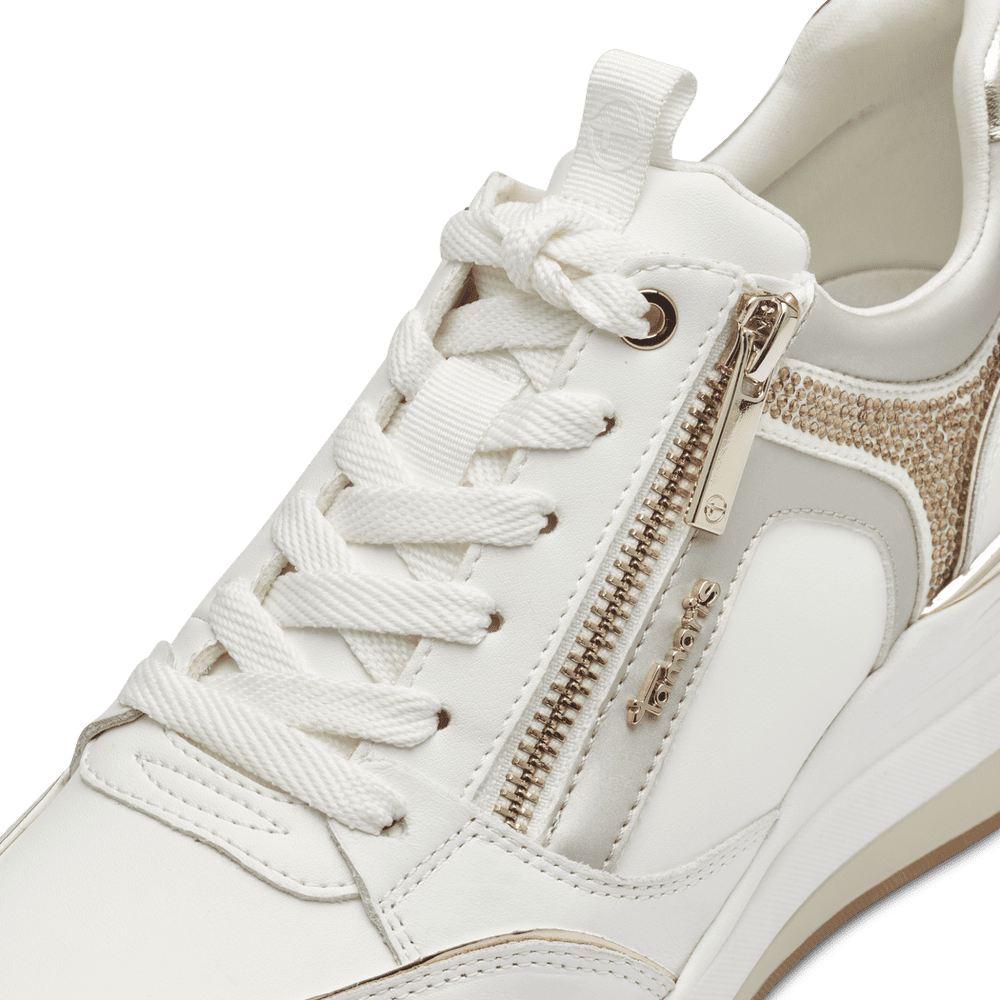 Sneaker White/Gold-NEW-