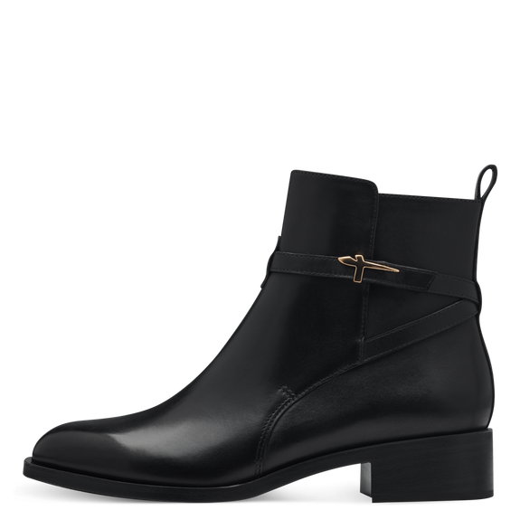 Leather Bootie Black-NEW-