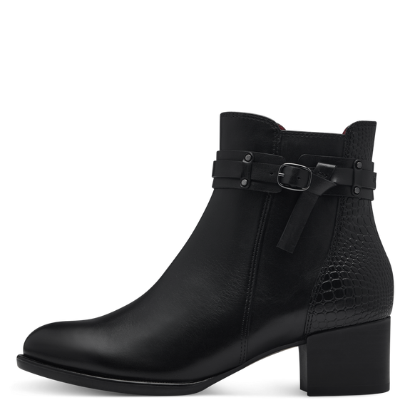 Heeled ankle boots-Black