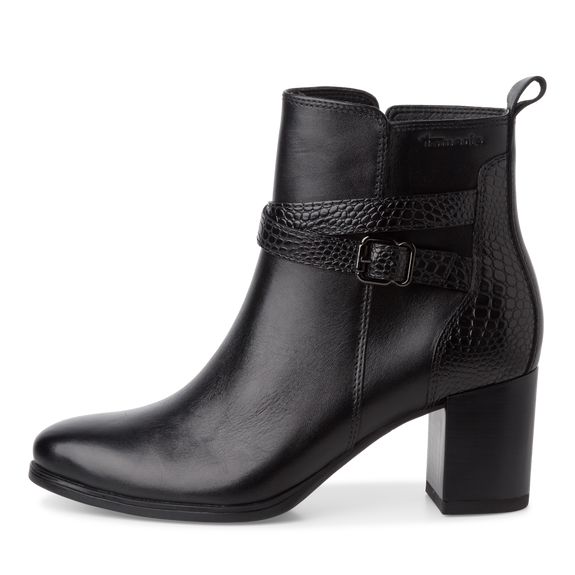 Heeled ankle boots Black-NEW-