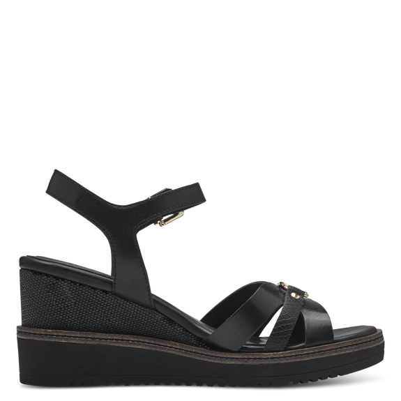 Heeled sandal - black