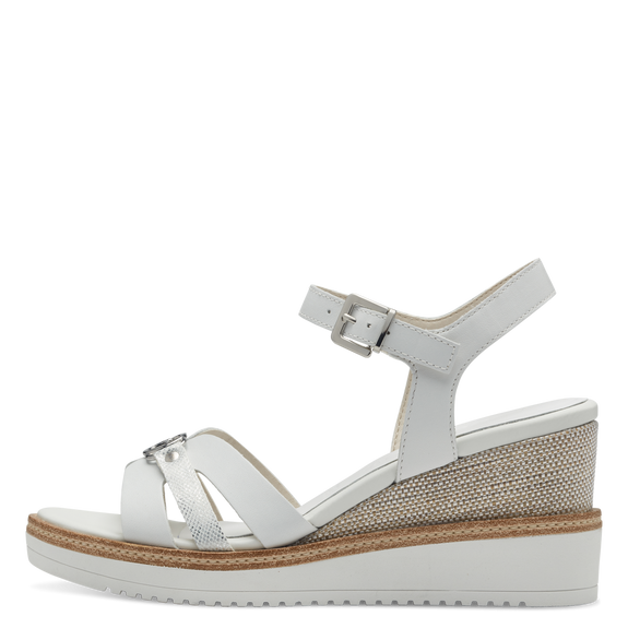 Heeled sandal - white