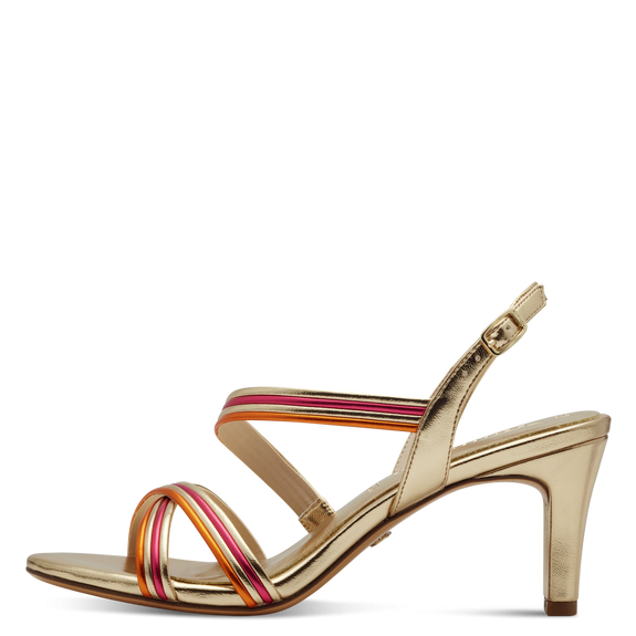 Heeled sandal - gold