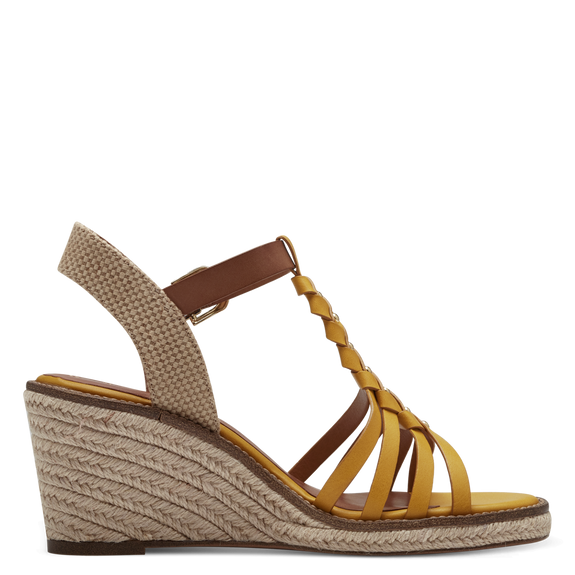 Heeled sandal - yellow