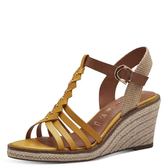 Heeled sandal - yellow