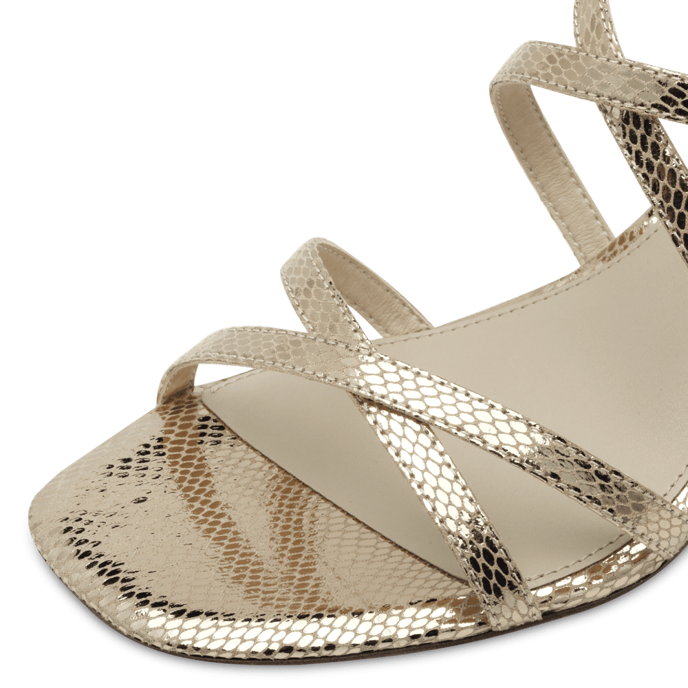 Heeled sandal - gold