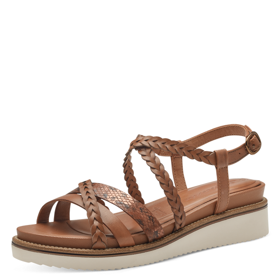 Heeled sandal - brown