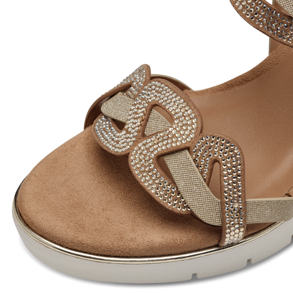 Heeled sandal - brown