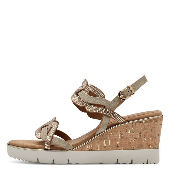 Heeled sandal - brown